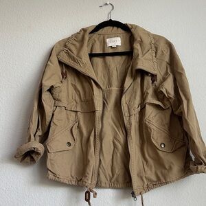 LOFT Khaki Utility Jacket